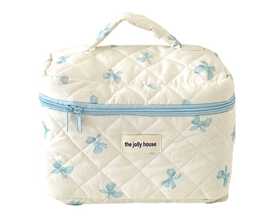 Makeup Bag - The Jolly House Blue L