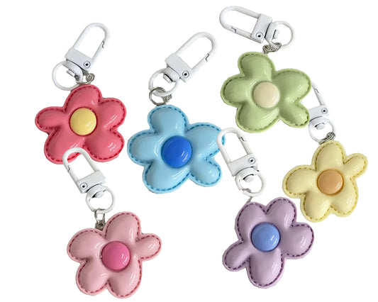 Keychain - Puffy Flower