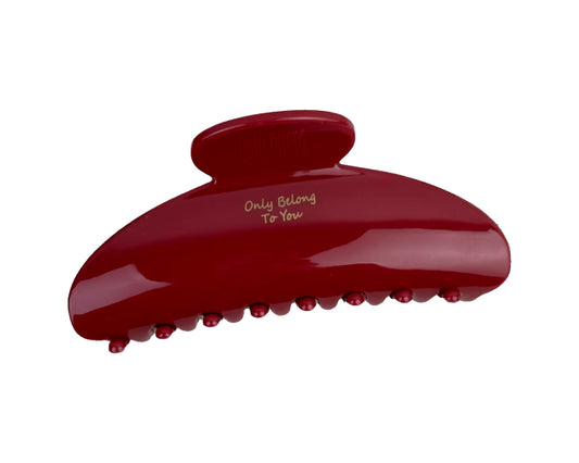 Hair Claw - Burgundy Shell