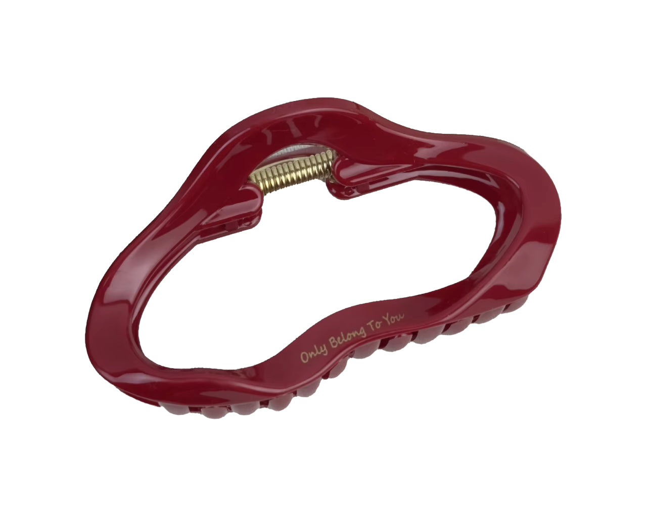 Hair Claw - Burgundy Scarlet Loop