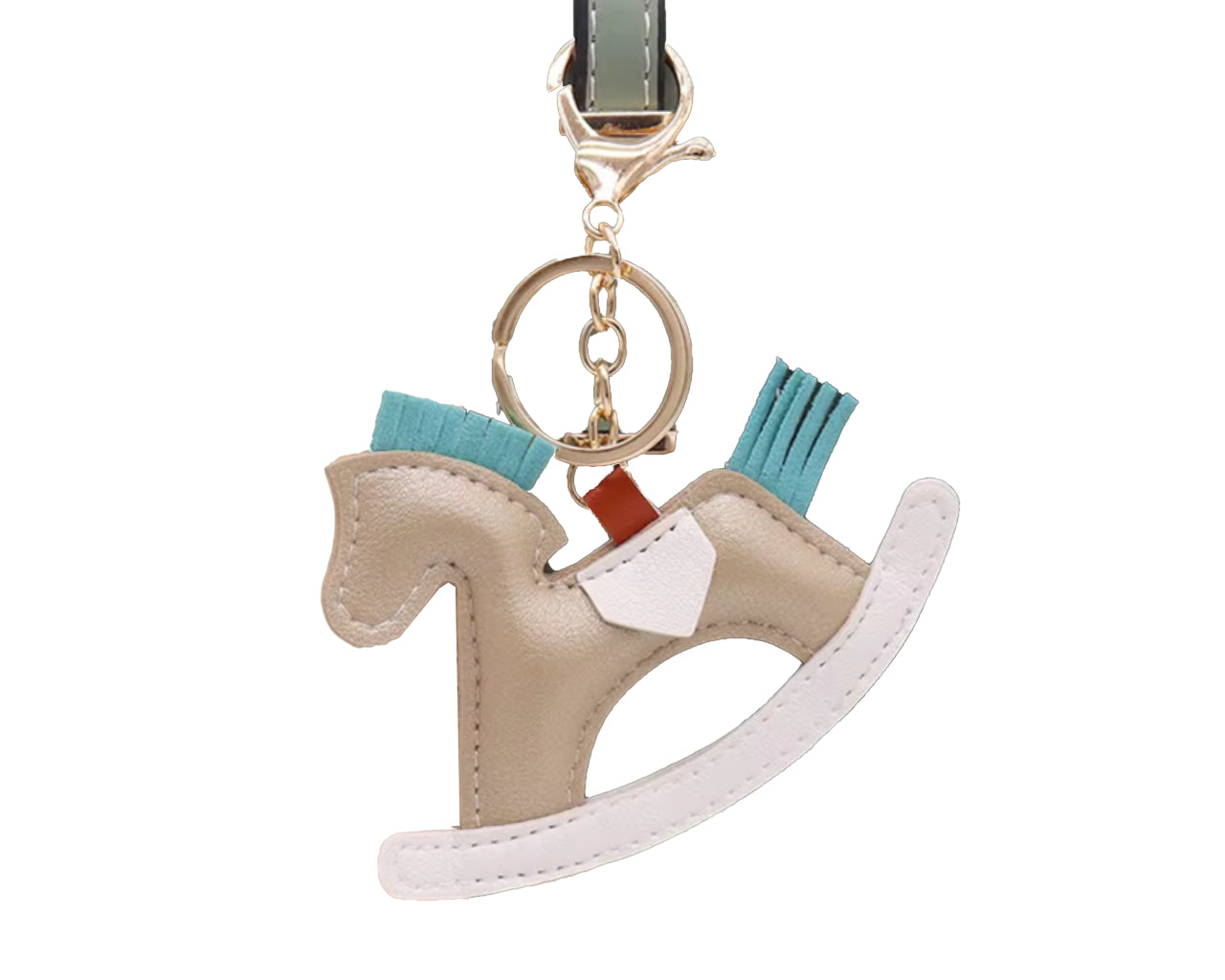 Keychain - Rocking Horse (Beige)