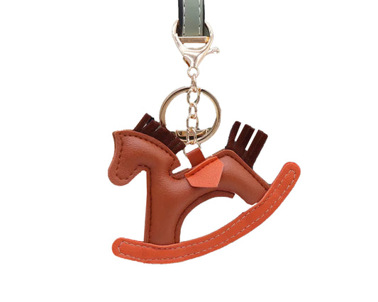 Keychain - Rocking Horse (Brown)