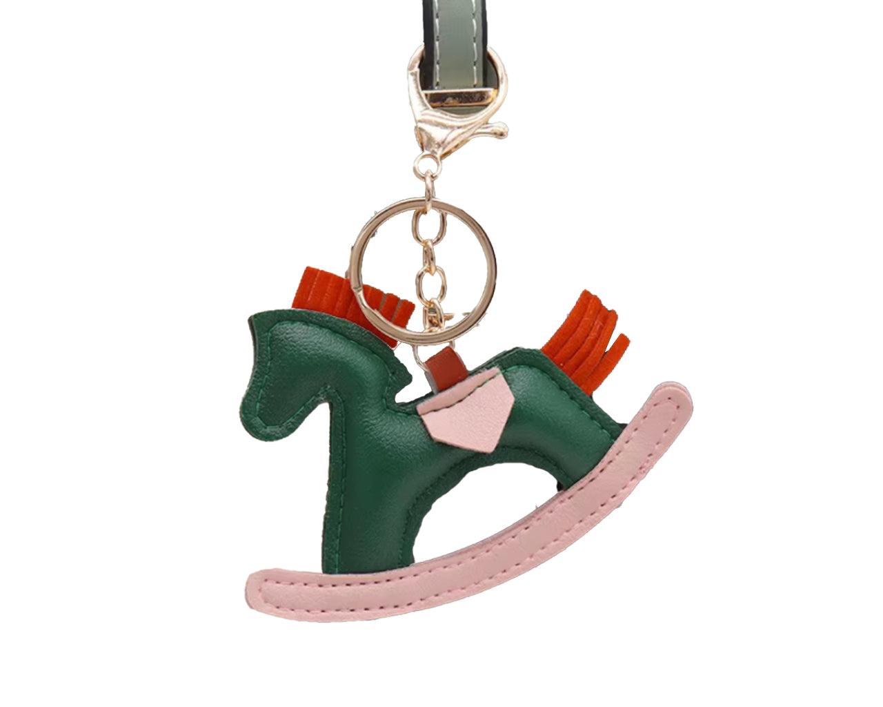 Keychain - Rocking Horse (Green)