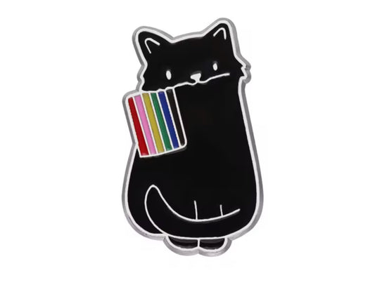 Pin - Black Pride Cat